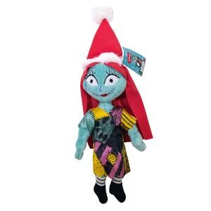 Nightmare Before Christmas Disney Mini Sally Plush In Santa Hat NWT Kcare Rare